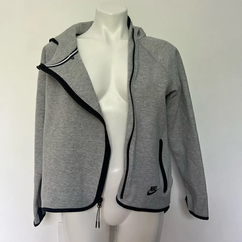 Nike High Low Asymmetrical Zip up Hooded sweatshirt